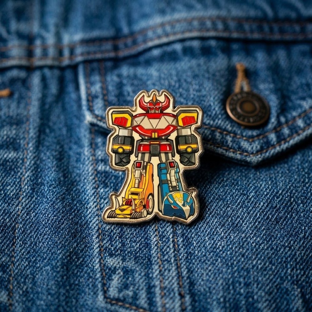 Power Rangers Megazord Loot Crate Enamel Pin February 2017 Build LootPins